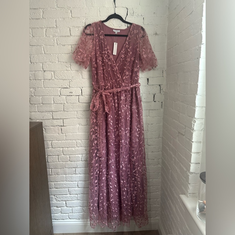 Baltic Born Merseille Embossed Maxi Dress - Orchid